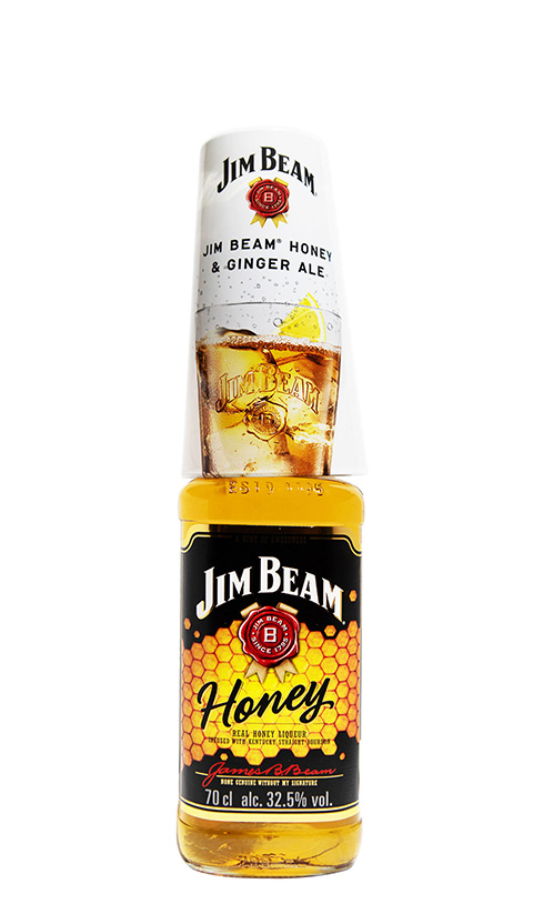 Jim Beam Honey ar glāzi