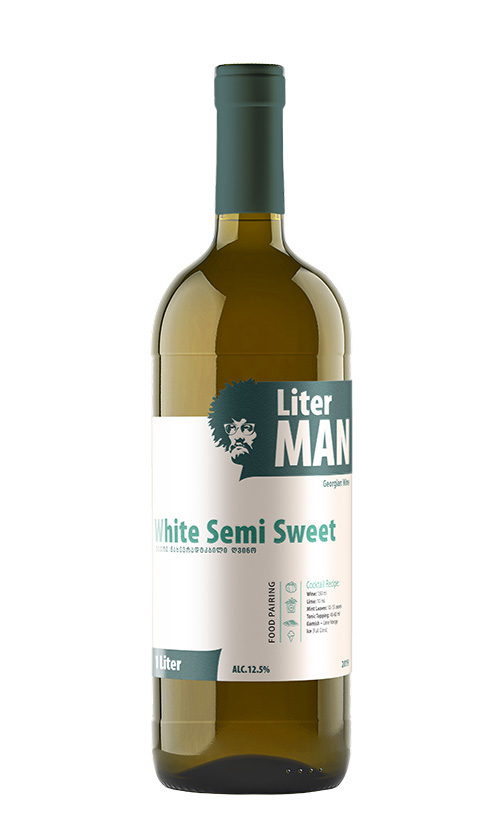LiterMan white semi sweet wine