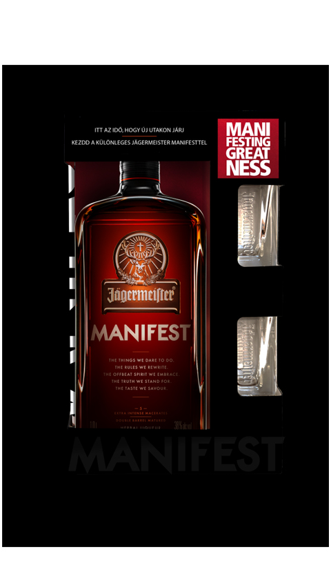 JAGERMEISTER MANIFEST + 2 glāzes